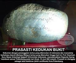 Found 0 sentences matching phrase batu bersurat kedukan bukit.found in 0 ms. Sumsel Terkini Prasasti Kedukan Bukit Akta Kelahiran Facebook