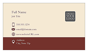 Upload your own logo, add necessary text (name, company, address, slogan etc.) and make a lasting impression today! Customize Our Linear Tradition Business Card Design Template