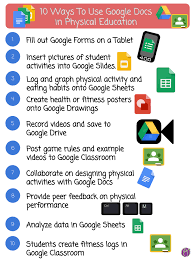 10 Ways To Use Google Docs In Physical Education Teacher Tech Physical Education Teacher Elementary Physical Education Physical Education Lessons