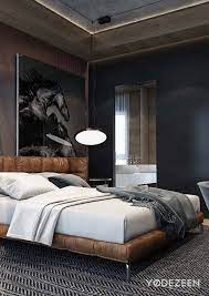 Masculine Bedroom Modern Bedroom Bedroom Interior Apartment Design