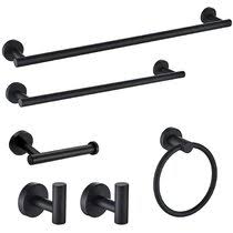 Product title 4 piece stainless steel towel bar set bath accessori. Bathroom Hardware Sets You Ll Love In 2021 Wayfair