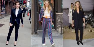 Raikou survêtement femme velours costume 2 pièceshaut à manches longues rayé colorblockpantalonpyjama d'intérieur avec poches zippéesjogger yoga. Tailleur Pantalon Les Plus Beaux Looks Des Stars Cosmopolitan Fr