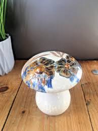 Unusual Vintage 80s German Studio Pottery Floral Mushroom Toadstool Erich  Ludwig