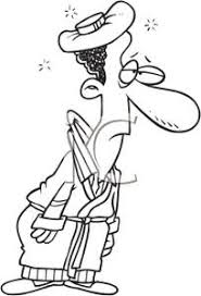 These can be used in website landing page, mobile app, graphic design projects, brochures, posters etc. Coloring Page Of A Sick Man With An Ice Pack Clipart Picture