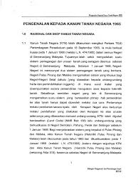Bahagian satu adalah bahagian permulaan yang yang mengandungi mengandungi perkaraperkara mengenai tajuk,pemakaian dan kekecualian kanun dan juga termasuk satu seksyen tafsiran yang komprehensif. Pengenalan Kpd Kanun Tanah Negara 1965