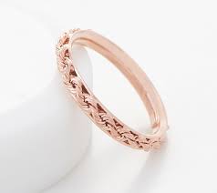 14k gold rope band ring qvc com