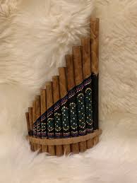 Pan Flute 12 Pipes Natural Bamboo From Peru Hand Painted Spiritual Prayer Meditation And Celebration Healing Music In 2020 Pan Flute Flute Hand Painted