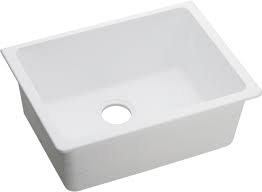 Ships from and sold by amazon.com. Elkay Elgu2522wh0 25 Inch Single Bowl Undermount Kitchen Sink With Scratch Resistant Stain Resistant And Sound Guard Material White