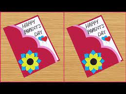Sending personalized greeting cards is one of the best way to show your affection to your love ones and making them feel that they're loved. Parent S Day Card Making Handmade Easy And Beautiful Card For Parent S Day Father S Day Cards Youtube