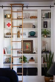 Laura S Living Room Ikea Billy Bookshelves Hack The Makerista Ikea Bookshelves Bookshelves Built In Ikea