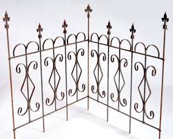 It is a protective border for plants in different applications. Wrought Iron Garden Edging Fence