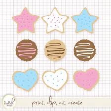 Sugar Cookies Clip Art Digital Files Png And Jpeg By Lhdesigns5 Cookie Clipart Clip Art Sugar Cookies