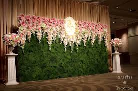 Stage wall engagement decoration at home. à¹à¸• à¸‡à¸‡à¸²à¸™ à¸à¸£à¸°à¸— à¹à¸£à¸à¸› à¸¡à¸°à¹‚à¸£à¸‡ à¸‚à¸­à¸‡sushi Homeà¸„à¸£ à¸š Weddingsquare Wedding Stage Decorations Wedding Design Decoration Wedding Wall Decorations