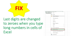 Why does excel keep changing number format? How To Fix Last Digits In Cells Of Excel Youtube