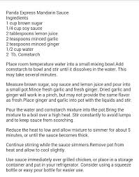 Reduce heat to low and stir until sugar is dissolved, about 3 minutes. Copycat Panda Express Mandarin Sauce Mandarin Sauce Panda Express Recipes Make Teriyaki Sauce