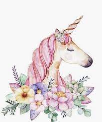 Download this greeting card unicorn with flowers on a pink background vector illustration now. Unicorn With Flowers Drawing Novocom Top