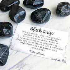 Black Onyx Tumbled Pocket Stone Etsy Crystal Healing Stones Spiritual Crystals Gemstone Healing