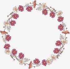 Red And Fresh Flowers Border Texture Red Fresh Simple Png Transparent Clipart Image And Psd File For Free Download Flower Border Floral Wreaths Illustration Floral Poster