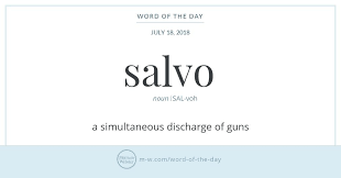 Word Of The Day Salvo Uncommon Words Word Definitions Cool Words