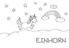 Malvorlage fantastische tiere > einhorn. Malvorlage Einhorn Klein Coloring And Malvorlagan