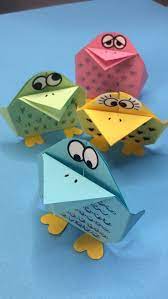 Easy Origami Bird For Kids Red Ted Art Make Crafting With Kids Easy Fun Origami Easy Birds For Kids Origami Bird