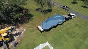 Trilogy Fiberglass Pool Calypso Video Homemade Swimming Pools Fiberglass Pool Installation Swimming Pools Backyard Inground