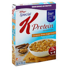 Optimum nutrition® protein snack has delicious taste and grab & go convenience. Kellogg S Special K Protein Cinnamon Brown Sugar Crunch Cereal Shop Cereal At H E B