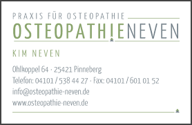 Unsere praxis ist systemrelevant und bleibt. Osteopathie Neven Ohlkoppel 64 Pinneberg 2021