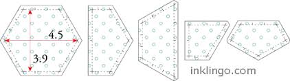 Cut out the shape and use it for coloring, crafts, stencils, and more. More Inklingo Hexagons To Print On Fabric All About Inklingo Blog