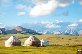 It is bordered by kazakhstan, uzbekistan, tajikistan and china. Kirgistan Kirgistan Asien