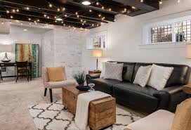 It has a cool industrial look. Basement Lighting Ideas And Inspiration Hunker