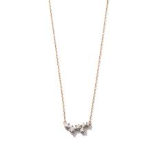 The 6 Diamond Strong Asymmetric Cluster Design Makes This A Modern Update To The Classic Diamon Round Diamond Pendant Diamond Necklace Diamond Pendant Necklace