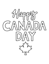 We have over 3500 coloring pages, so you don't have to buy an expensive coloring book anymore. Printable Easy Happy Canada Day Coloring Page