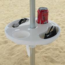 Umbrella Tables Easily Fit 0 98 To 1 26 Diameter Beach Umbrella Poles An Adjustable Clamp Will Fit On Any Umbrella Pol Beach Umbrella Plastic Beach Umbrella