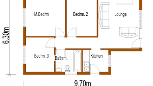 Simple 4 bedroom house plan placement plans. Simple House Plans 3 Room House Plans House Design Nethouseplansnethouseplans