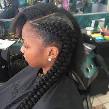 Protective Natural Hair Styles On Instagram By Hair2serveyou With Cjpystudio H French Braids Black Hair Feed In Braids Hairstyles Girls Hairstyles Braids