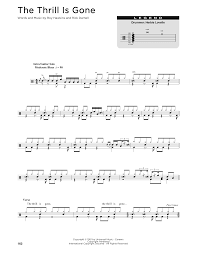 The Thrill Is Gone By B B King Guitar Tab Single Guitar Digital Sheet Music