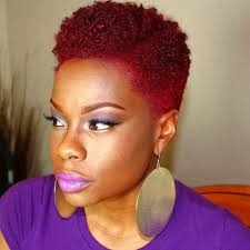 The burgundy color short hair makes you look capable and experienced. Pin On Short Natural Styles For Black Hair