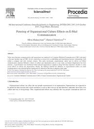 Each of these ielts writing practice questions comes with a band 8 or 9 model answer and my explanation of how it achieves that score. Pdf Perusing Of Organizational Culture Effects On E Mail Communication