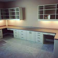 If you're looking to maximize the space in your home office, a 2 person desk or double workstation desk might be just the solution you're looking for. Double Desk Home Office Chesapeake Closets