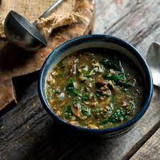 Mushroom Spinach Soup With Middle Eastern Spices Recipe Cumin Recipes Spinach Soup Spice Recipes