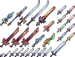 Pixel Art Swords Pixel Art Characters Pixel Art Design Pixel Art