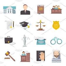 Law And Judgment Icon Set Icon Set Book Icons Business Illustration