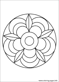 Keep your kids busy doing something fun and creative by printing out free coloring pages. Simple Free Mandalas 02 Coloring Pages Printable