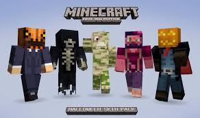 new halloween skin pack for minecraft gives treats to