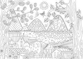 Beschaffen sie ihr frei fahrrad farbtonseiten für kinder und kinder. Ausmalbilder Landschaften Fur Erwachsene 60 Kostenlose Malvorlagen
