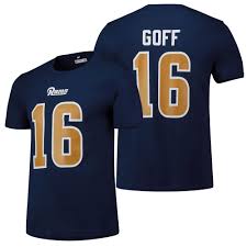 Details About Nfl Los Angeles Rams Core Goff Number T Shirt Navy Mens Fanatics