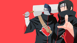 Naruto universe | aesthetic ↳ sakura haruno. Anime Naruto Itachi Uchiha Uchiha Clan Kisame Hoshigaki Akatsuki Red Minimalist Ninja Black Hair Blu Digital Art By Hai Nguyen