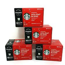 4 Starbucks Holiday Blend 2018 10 K Cup Pods Medium Roast Keurig 03 2019 Starbucks Starbucks Holiday Blend Holiday Blend Starbucks