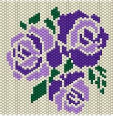 U003ethis peyote bracelet pattern includes a large color graph to work from, bead counts and color suggestions. Peyote Stitch Flower Patterns Bead Pattern Free